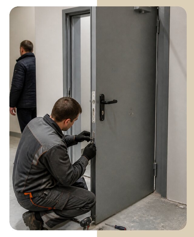 Ремонт противопожарной двери в Новоалтайске по цене 6646 р. | ДвериЛегко-Нвл