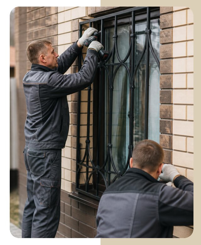 Установка решеток в дом в Новоалтайске по цене от 3578 р. | ДвериЛегко-Нвл