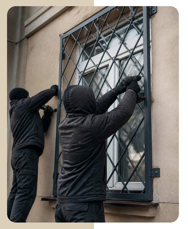 Установка антивандальных решеток на окна в Новоалтайске